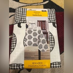 Way To Celebrate! Harvest Peva Tablecloth Vinyl 60x84 Rectangle Pumpkins New